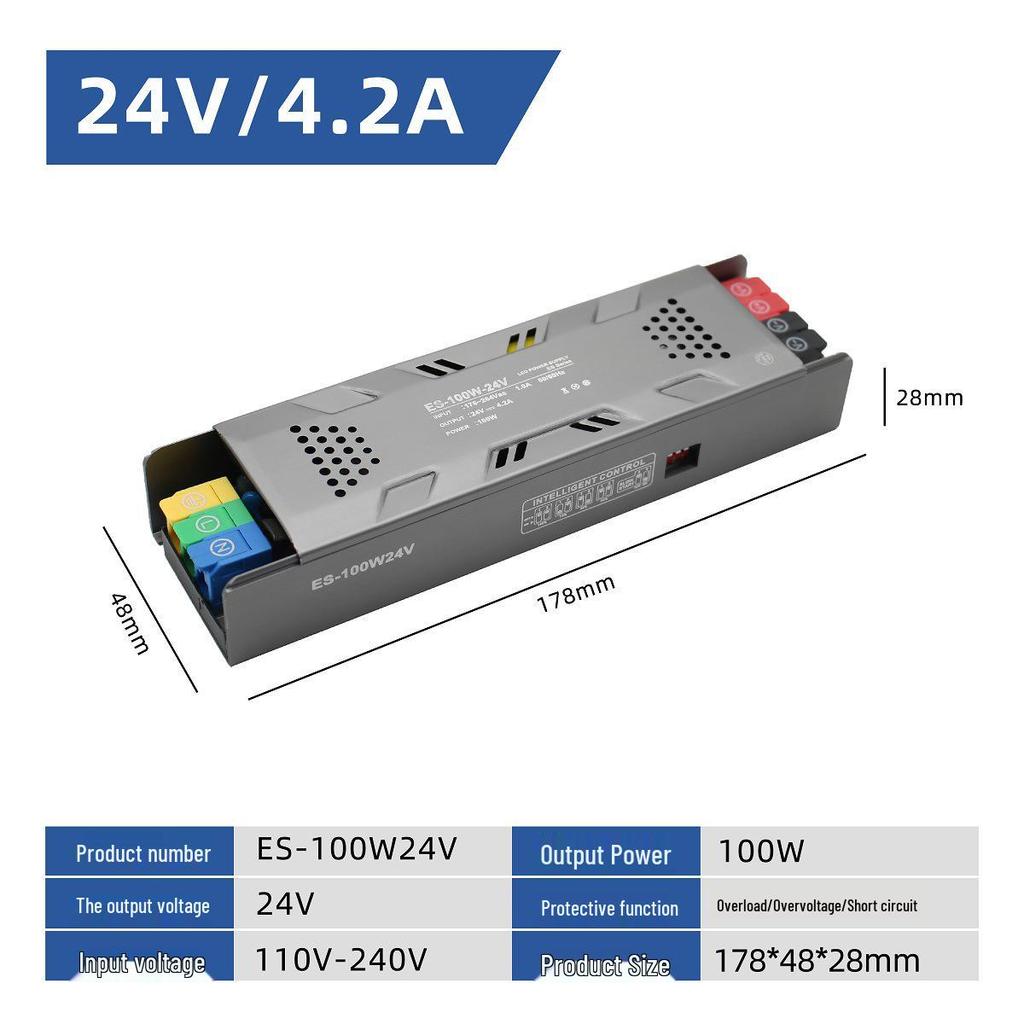 Indoor Linear LED Lights Dial Dimming Transformer 24V 60W-400W Power Supply