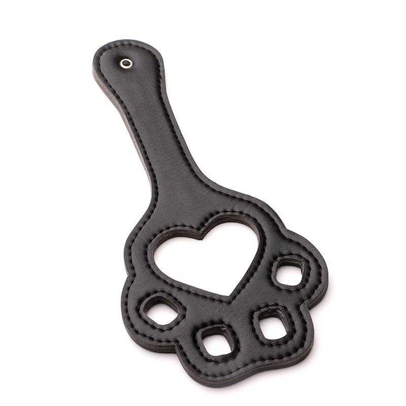 Bdsm Sex Game Cat Claw Shape Hollow Leather Whip Erotic Sexy Clap Spanking Paddle Adult Flirt Sex Toys For Women Fetish