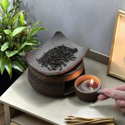 Ceramiczny Podgrzewacz do Herbaty Dyfuzor Zapachowy na Świecę do Podgrzewania Czajnika Dekoracja do Domu Biura Medytacji