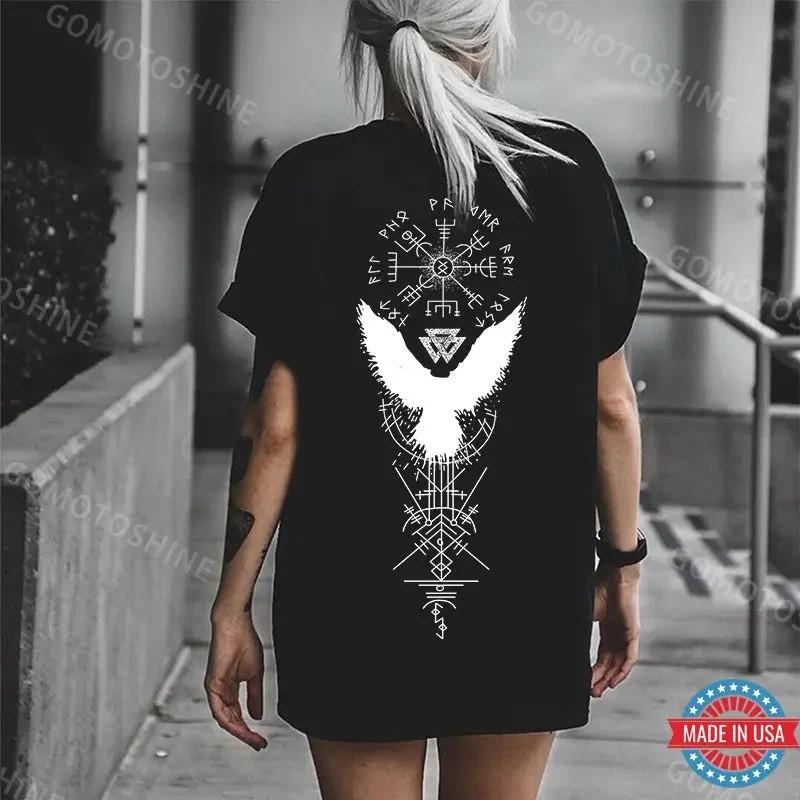 Runes Eagle Print Women s Unisex T-Shirt XXXXL