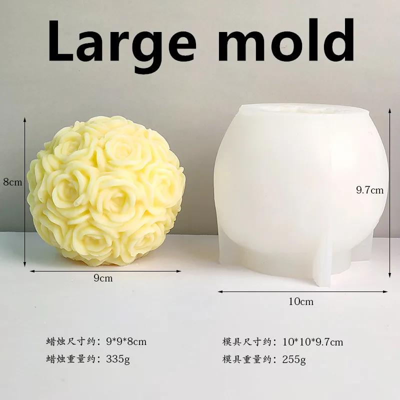 16.5cm Piwonia Silikonowa Forma na Świecę Bardzo Duża Kwiat 3D Aromaterapia Gips Żywica Narzędzie do Robienia DIY Ciasto Czekoladowe Forma na Mydło