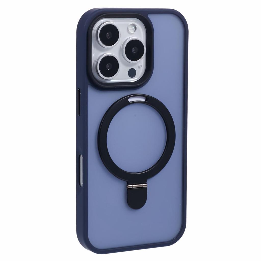 Für iPhone 16 Pro Magnetische Hülle Ständer TPU+PC Handyhülle