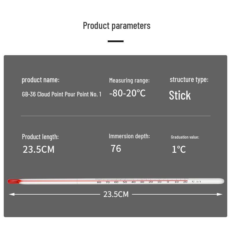 CONJANT GB-36 Precision Petroleum Glass Thermometer