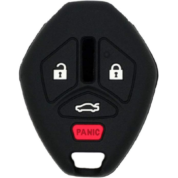 SEGADEN Silicone Cover Protector Case Holder Skin Jacket Compatible with MITSUBISHI 4 Button Remote Key Fob CV4522 Rose