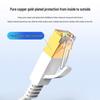 Category 6 Flat Copper-Clad Aluminum Gigabit Unshielded High-Speed Network Cable, Over 30m