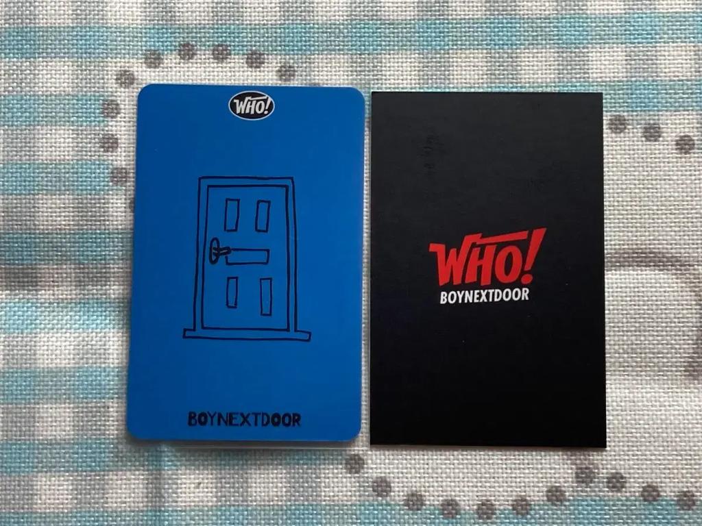 BOYNEXTDOOR Tesanpoka Photocard (2 Cards) Used