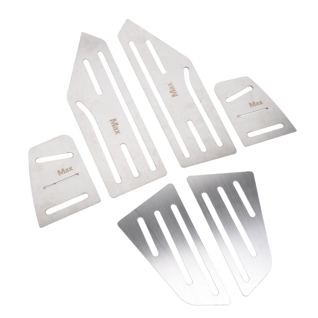6PCS Motorcycle Foot Pedal Aluminum Alloy Comfortable Enhanced Stability Motorcycle Footrest Set