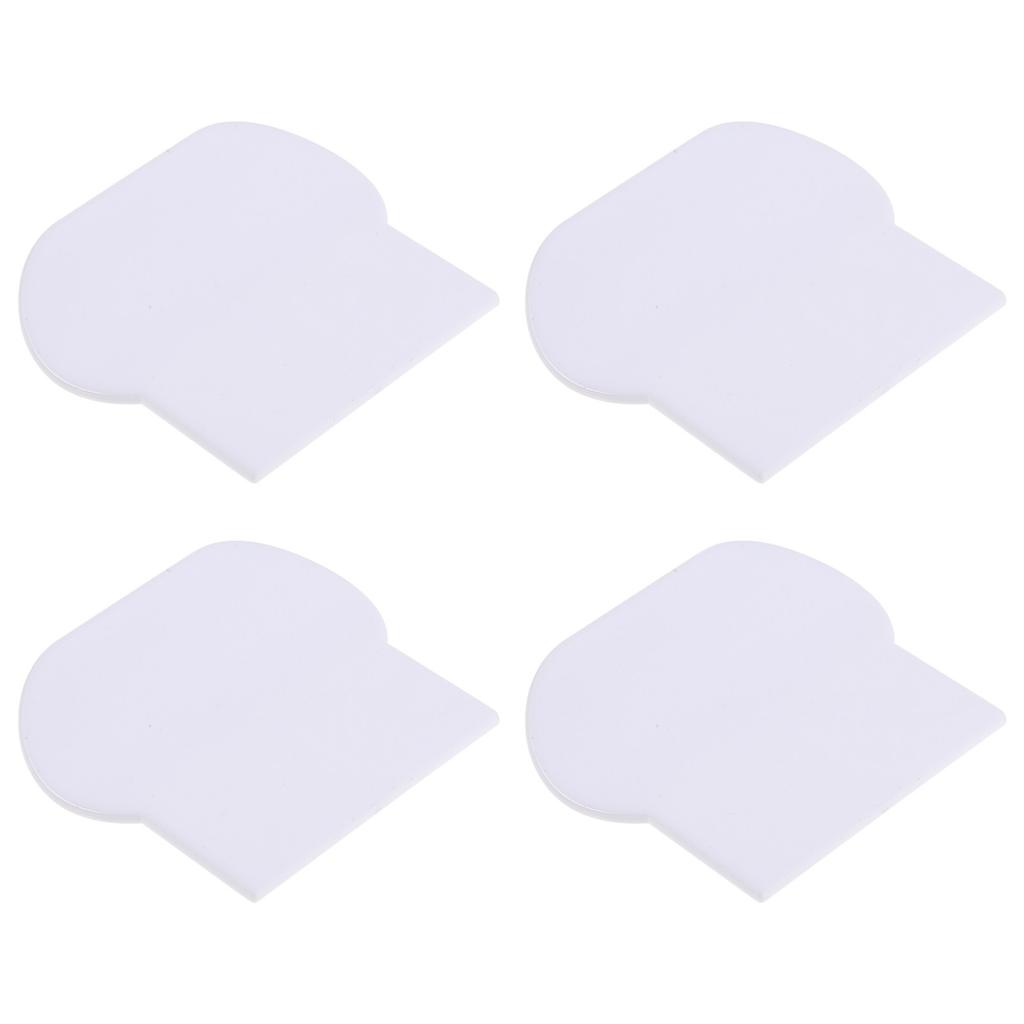 4Pcs Toilet Seat Lifter Self-Adhesive Easy Install Comfortable Handle for Anti-Touching Use Works with Most Toilet Lids