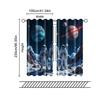 2 Pcs   Filtering Curtains (excluding Rods   Non-movable   Without Batteries) Space Adventurebackgroundsuitable for Use In Bedrooms