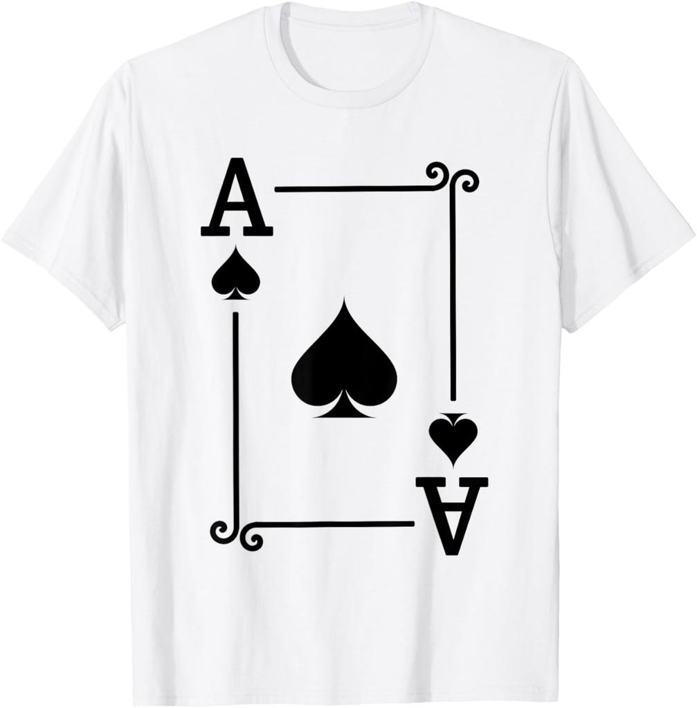 Playing Cards Costume Acekqj1098765432 Diamonds Card Poker Tshirt Unisex Summer Streetwear Tops Camiseta