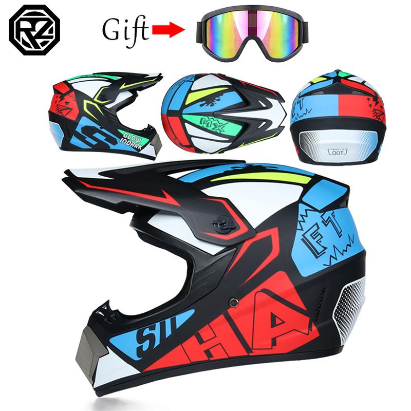 Children And Adolescents Professional Full Coverage Motorcycle Off-Road Race Helmet Bike Am Dh Helmet Capacity Motocross Casso
