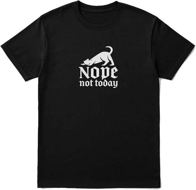 Nope Not Today T-Shirt - Funny Lazy Cat Tee XXXL