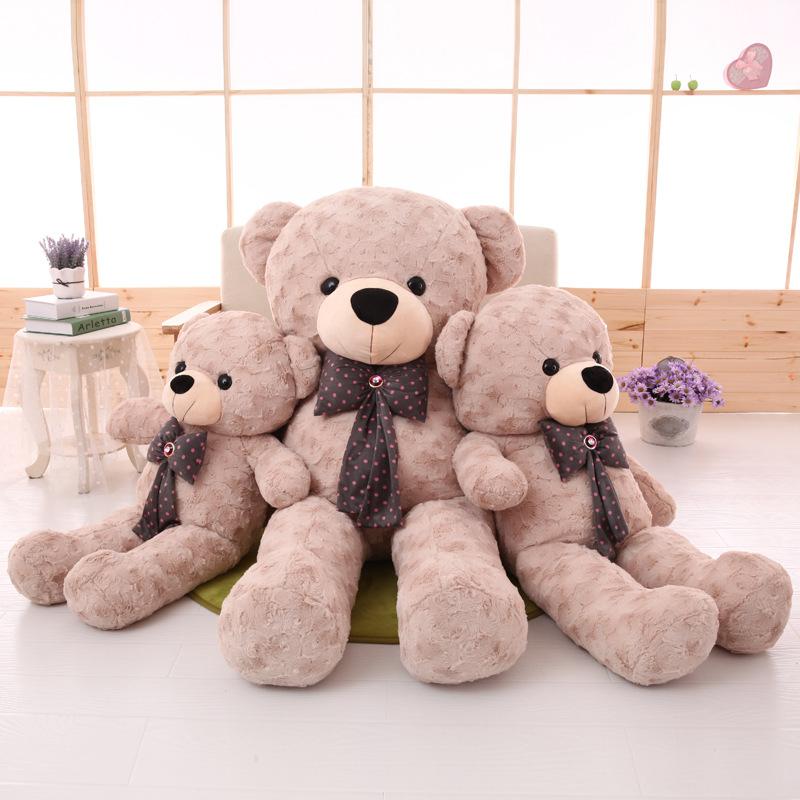 Large Teddy Bear Plush Toy Doll Cute Bow Tie Bear Sleeping Pillow To Send Girls Birthday Gift