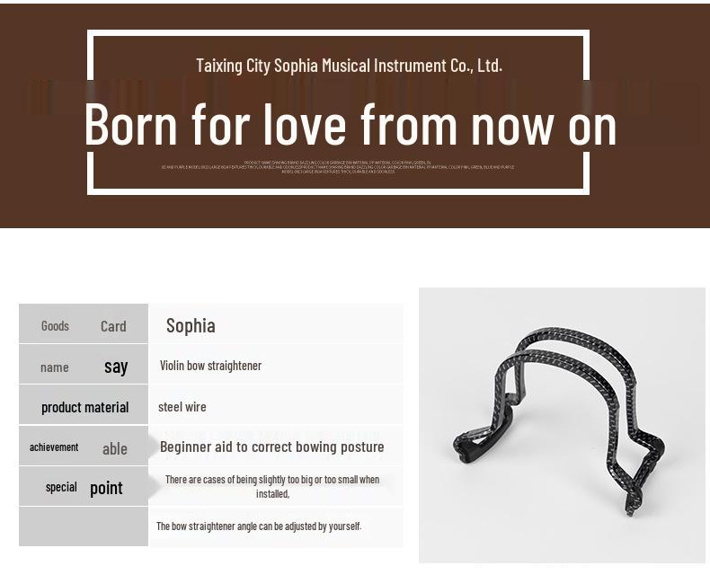 Fiolinbuekorrigerer og grep for voksne og barn - Musikkinstrumenttilbehør