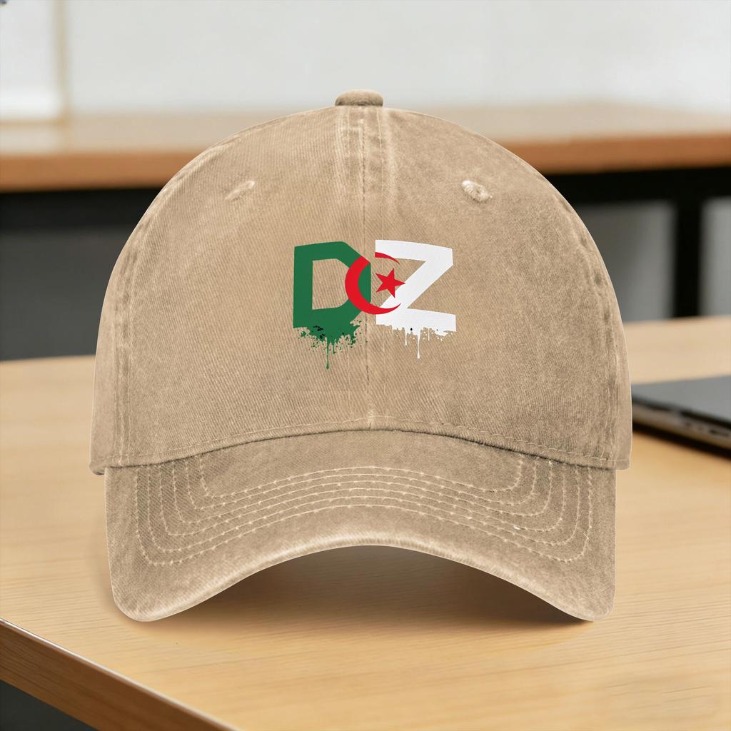 Flag Of Algeria Sun Baseball Cap Fashion Men Women Washed That Dropshipping Design Tennis Skate Baseball Caps Birthday Present