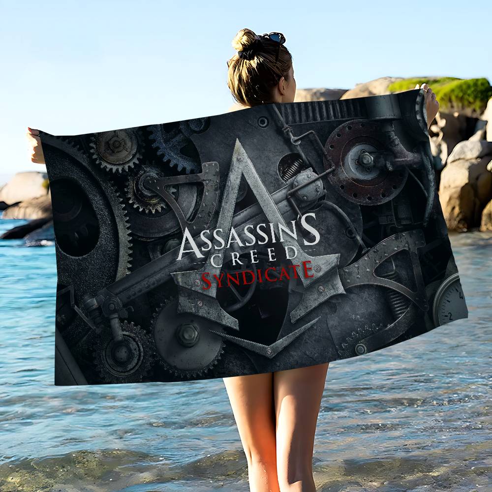 Spiel A-Assassins C-Creeds Mikrofaser Strandtuch Saugfähig Schnelltrocknend Weich Yoga Schwimmen Resort Bergsteigen Handtuch