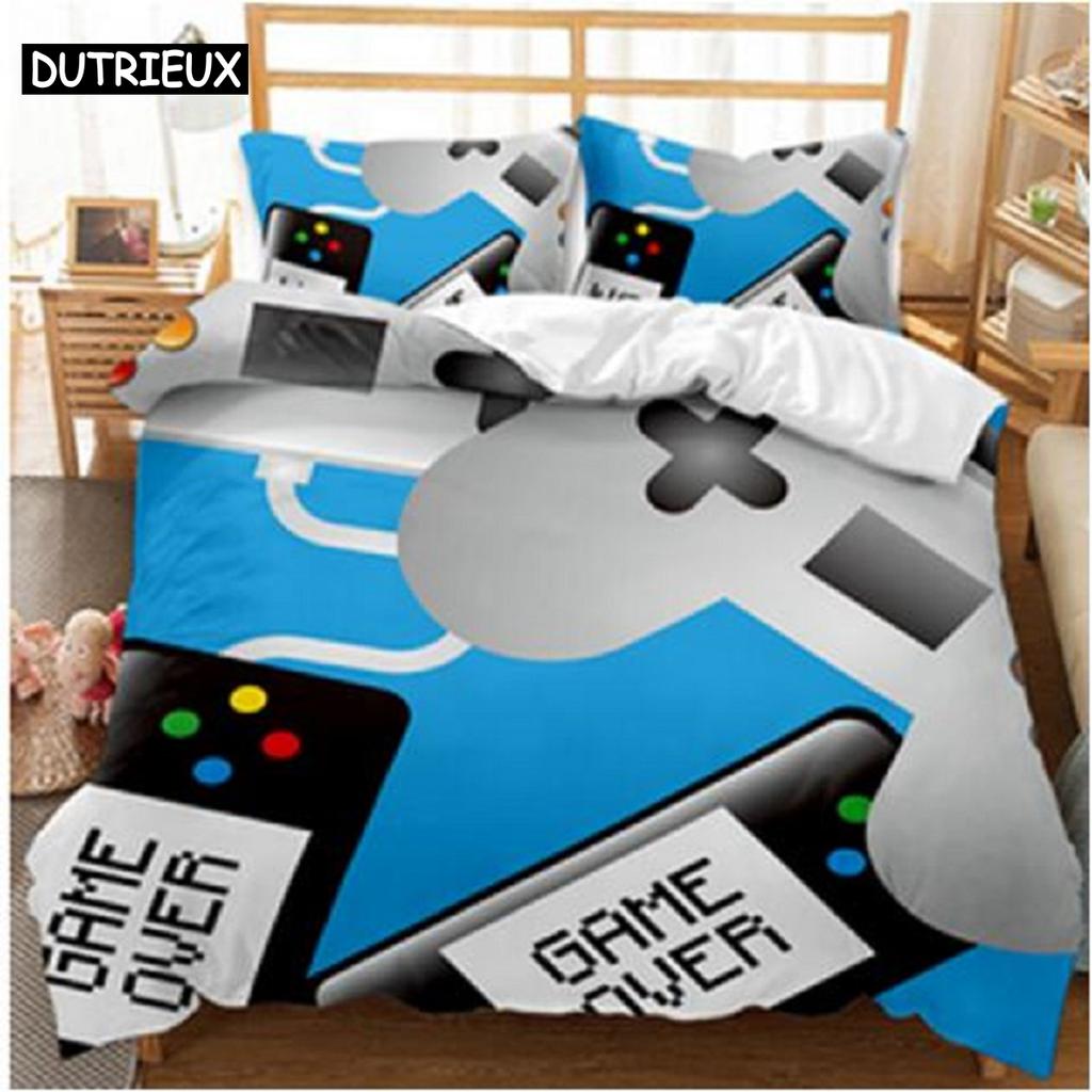 Comforter 3D Digital - Printed Game - Themed Queen - Sized With Fashionable Design For