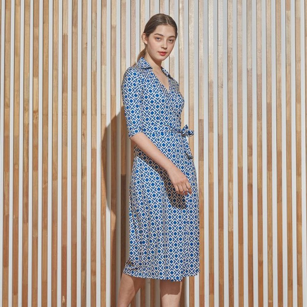 Lipbbam Creora Derosi Cara 3 4 Sleeve Long Wrap Dress Ldm11vl01