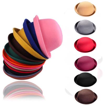 Men Women Vintage Wool Cute Trendy Bowler  Fashion Hat