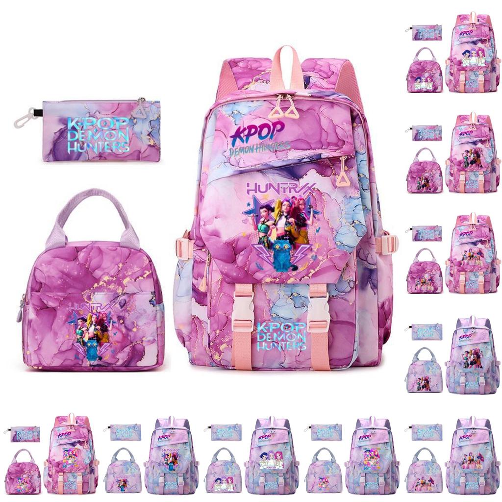 Zaino Kpop Demon Hunters con Tela Oxford Traspirante per Adolescenti