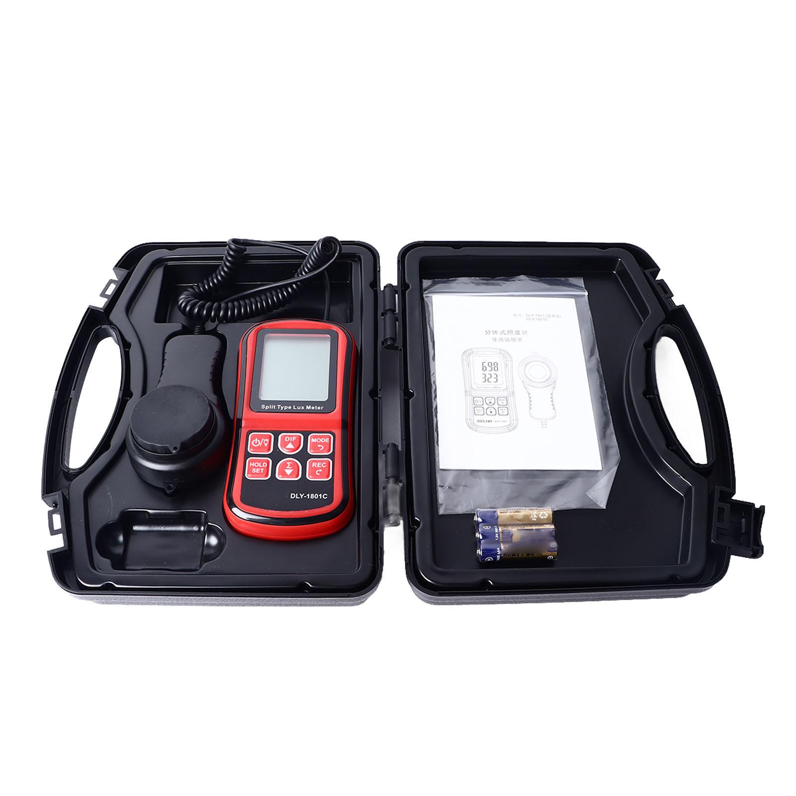 

Цифровой люксметр с высокой чувствительностью ЖК-дисплей с подсветкой Портативный люксметр Экспонометр для гаража