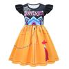 Kinder Mädchen Anime Cartoon POP Sängerin Super Star Gedruckt Rüschenärmel Faltenkleid Halloween Cosplay Kostüme