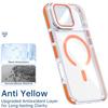 For iPhone 17 Pro Max Magnetic Case TPU Acrylic Clear Phone Back Cover with Lens Protector Kickstand
