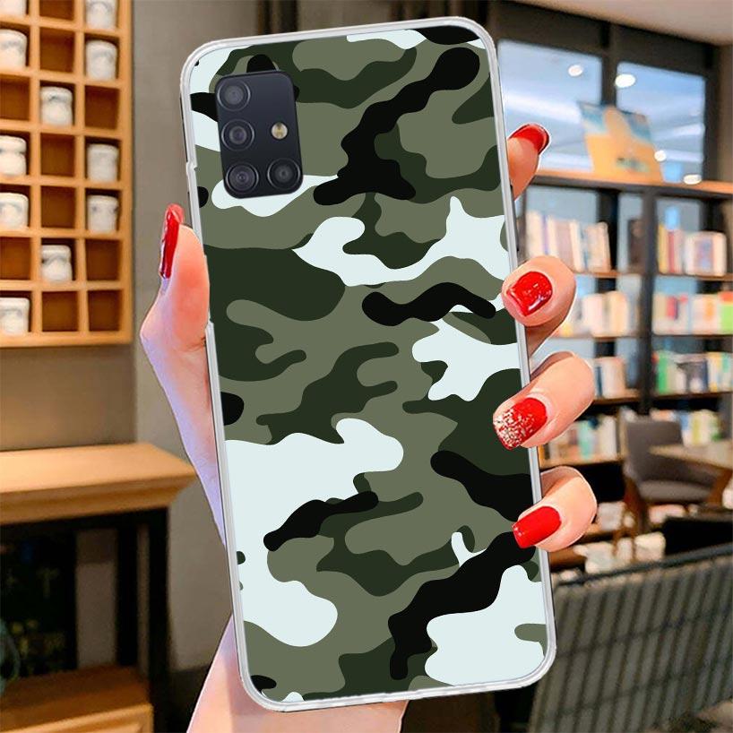 Camouflage Military Cover Phone Case For Samsung Galaxy A12 A22 A32 A52 A72 A02S Phone Case Note 20 Ultra 10 S10 Plus A51 A71 A5
