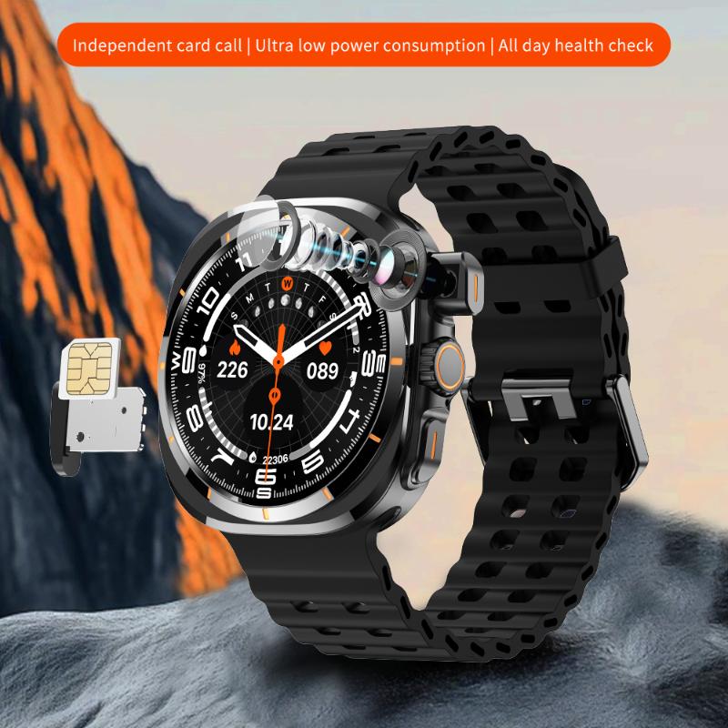 BW8 Smart Watch Support SIM Card Camera 400mah Battery Sports Mode Blood Pressure Oxygen Bluetooth Call Smartwatch