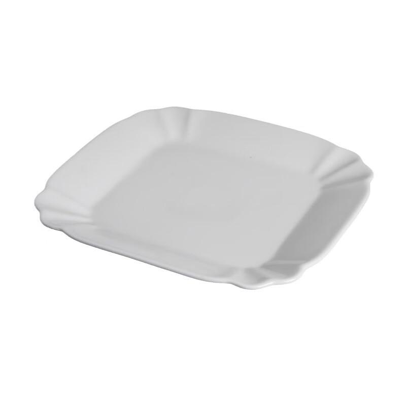 White Square Ceramic Serving Plate