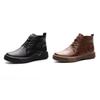 Leather Martin Boots Women's 2025 Popular Autumn and Winter Skinny Boots Maillard Short Boots Versatile Brown Knight Boots