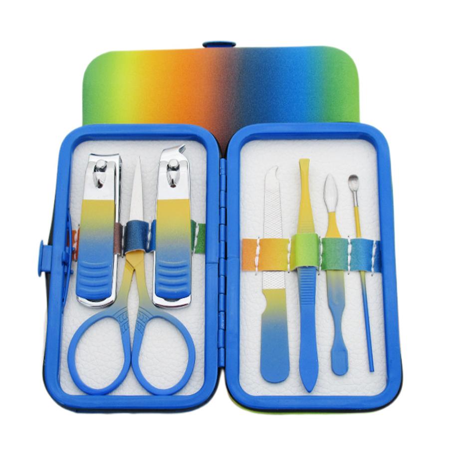 Stainless Steel Manicure Kit Manicure Set Nail Clippers Set Pedicure Tools Professional Grooming Care Tools Nose Hair Scissor
