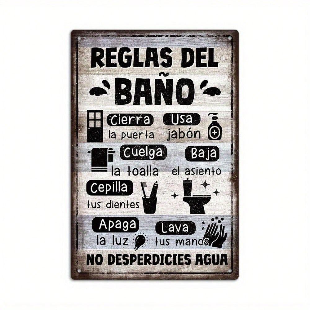 Tin Sign Art Metal Wall Decor 20x30cm Retro Vintage Painting