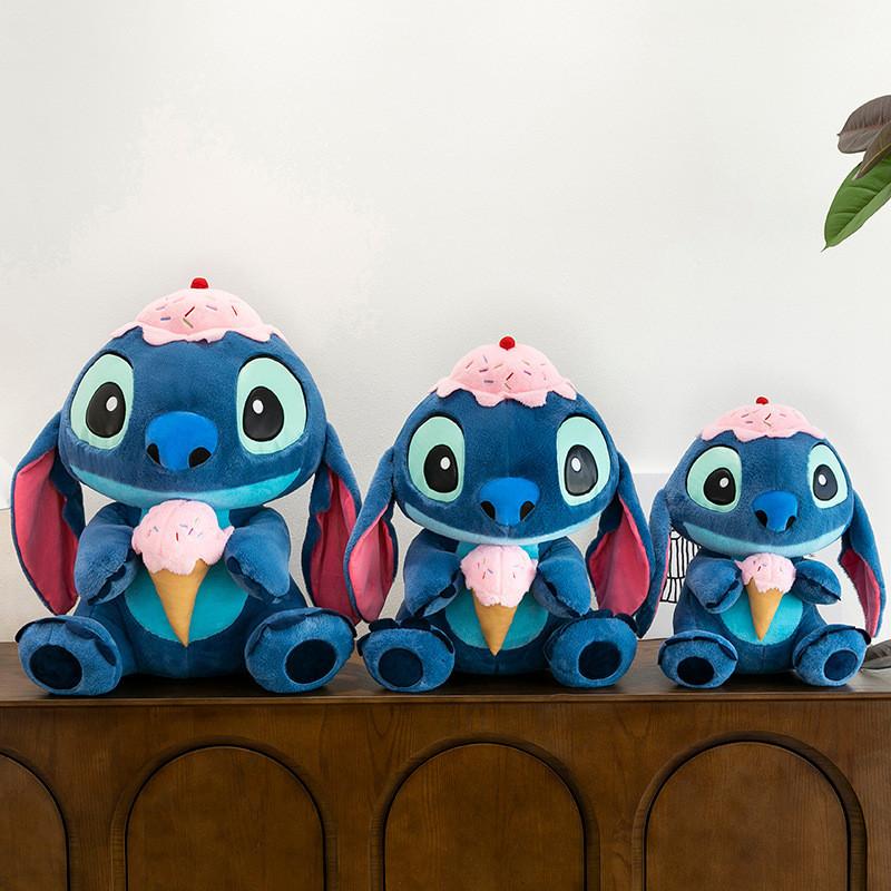 Plush Ice Cream Stitch Animal Toy With Pp Cotton Filling For Kids Gift Idea