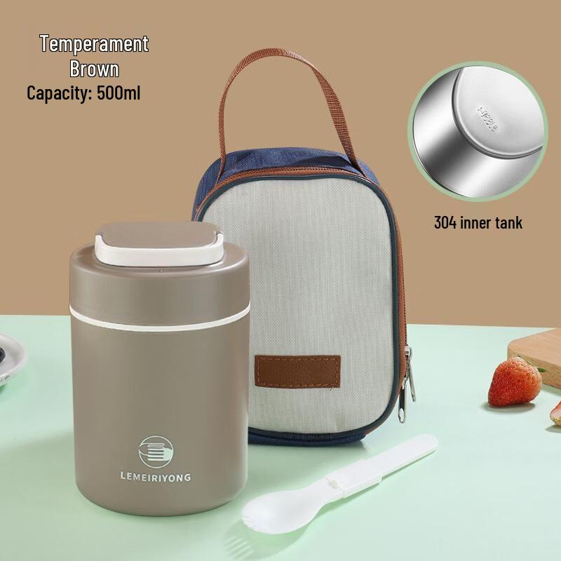 Zhiyao Portable 304 Stainless Steel Insulated Breakfast & Soup Cup