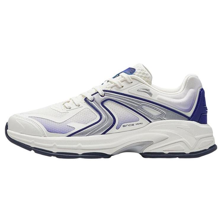 

Anta Slip Resistant Abrasion Resistant Low top Sports Casual Shoes Men s White Blue Silver 112338881-2 40.5