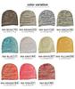 Nakota New Standard Mixed Color Knit Watch and Size L Circumference Mixed Gray Roll-Up Cap, Unisex, Men's Women's, (Head 59-62cm), (44)