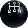 DEWHEL Black/White Inlay Sphere Aluminum 200 Grams Weighted Manual Shift Knob 5 Speed Short Throw Shifter M12X1.25 M10X1.5 M10X1.25 M8X1.25