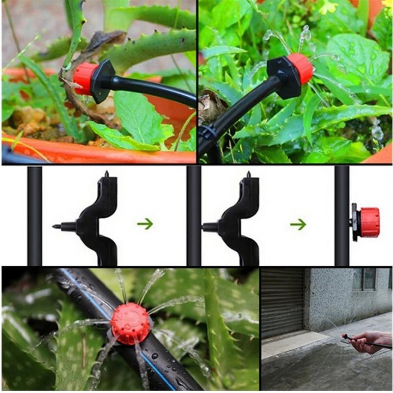 Sistem de irigare prin picurare Udare automată Furtun de grădină Kituri de irigare prin micro-picurare Duza reglabilă Accesorii pentru grădină Sistem Apă