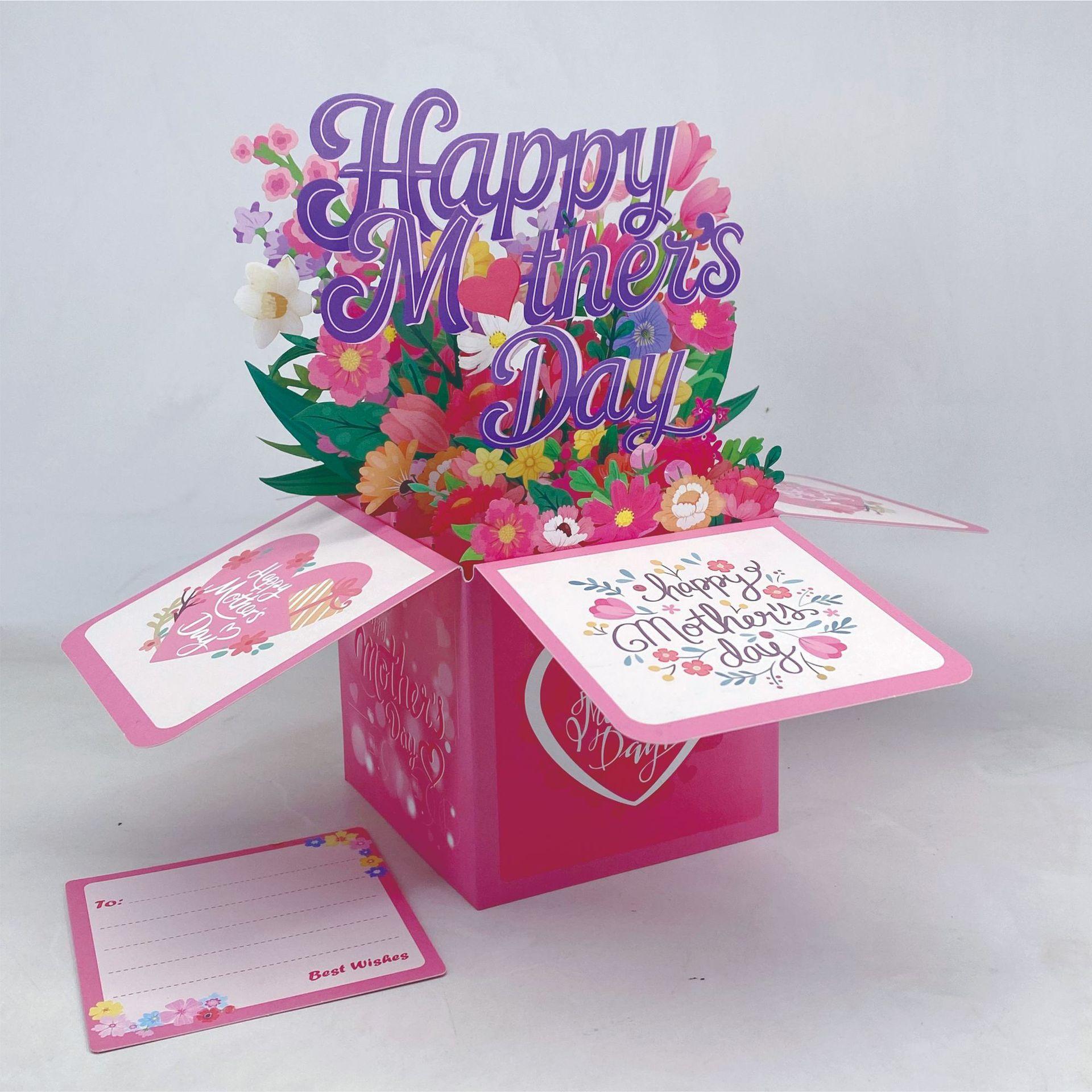 

2026 New 3D Pop-Up Box Greeting Card Creative Blessing Card for Mother s Day & Women s Day Premium Gift Card