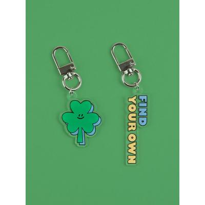 ALL NEW FRAME Acrylic Keychain - Happy Clover