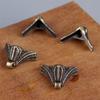 4PCS Decorative Antique Bronze Corner Protectors with Zinc Alloy Hardware Brackets for Jewelry Chests & Wooden Cases