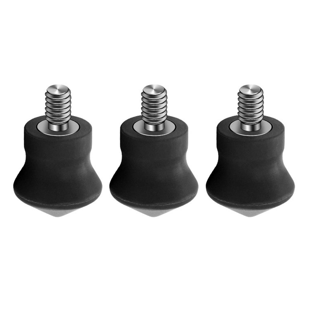 3Pcs 1/4inch Tripod Rubber Foot Antislip Screws Monopod Foot Pad Feet Mount Rubber Spikes Tripod Feet Mat Photography