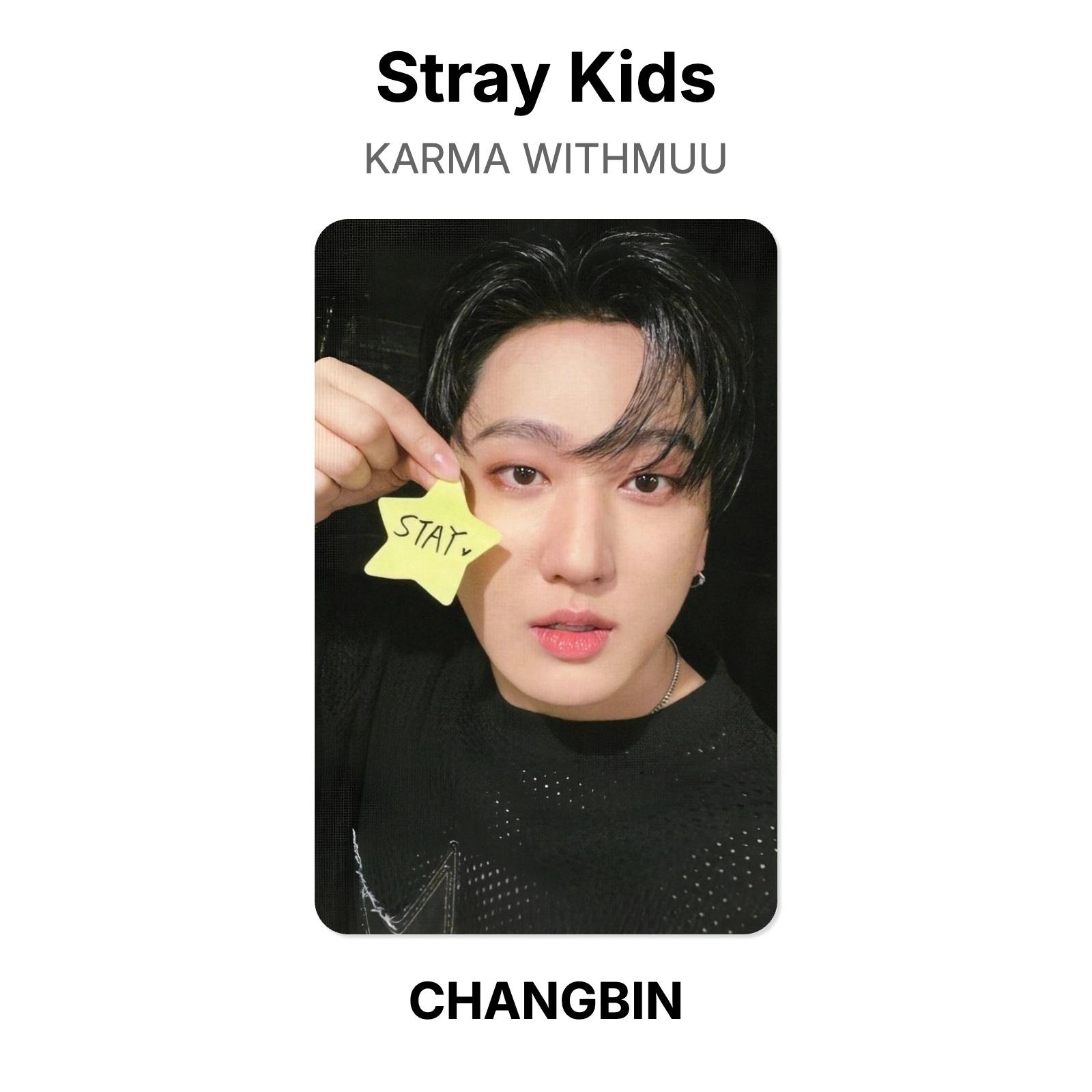 Stray Kids KARMA WITHMUU Official Photocard CHANGBIN