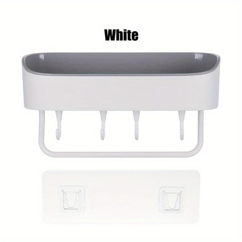 

1PCS Пластикова полиця для ванної кімнати Тримач для гелю для душу Шампунь Стелаж для зберігання Органайзер Прикраса дому Аксесуари для ванної кімнати білий