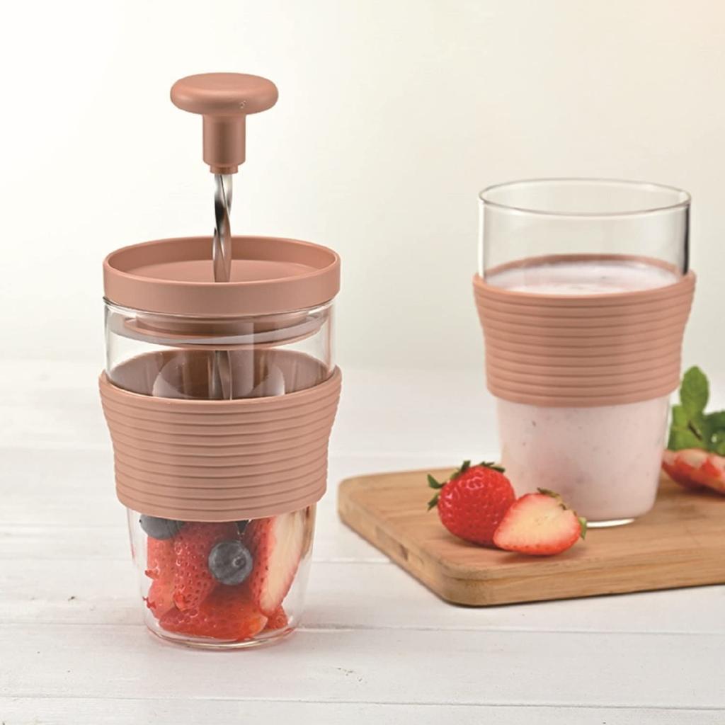 Hario Fruktsmoothie Røkt Laget i Maskin, Kapasitet Ca. 300ml, Rosa, Japan, HDJ-L-SPR