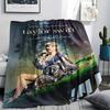 1Pc Swift Singer Print Flannel Blanket, High quality Comfortable for All Seasons, Home Decor, Warmth and Comfort, Perfect for Gifts