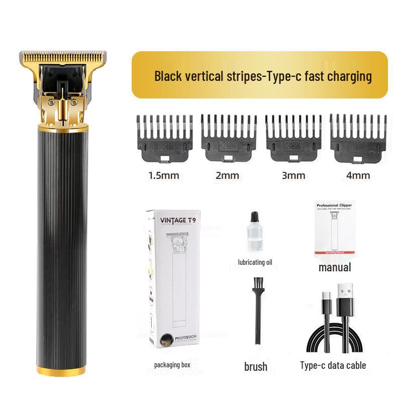 T9 Salon-Grade Men's Multifunctional Electric Hair Trimmer & Clipper