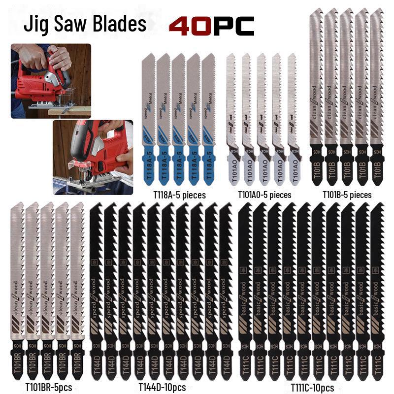 Curved Fine & Medium Tooth Saw Blade Set for Metal & Aluminum Woodworking