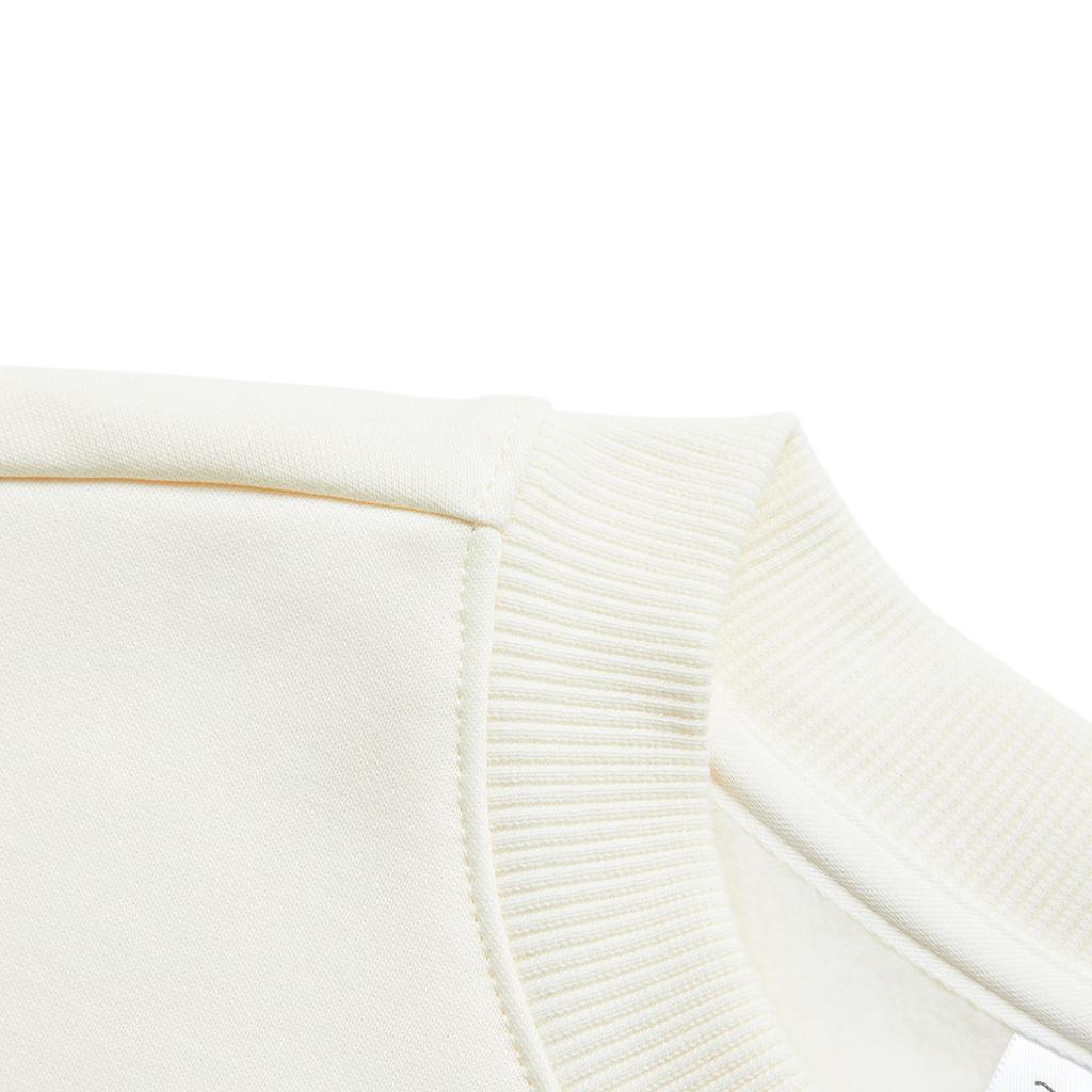 Li Ning X Disney Bambi Collaboration Sports Lifestyle Series Pullover Fleece Warm Long Sleeve Sweatshirt Women Sweatshirt Off-White AWDUC52-2